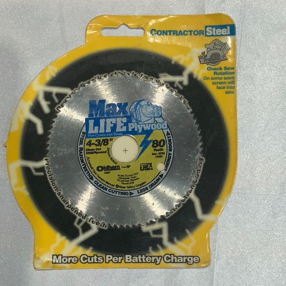 Max Life Plywood Saw Blade - Silver and Yellow - Picture 1 of 2